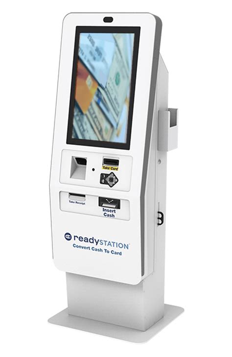 smart card kiosk|cash to card kiosk system.